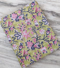Soft Cotton, Indian Hand Block Print Fabric, Floral 100% Cotton Fabric By The Yard, Fabric for Loose Running, Dress Making, Textile Fabric