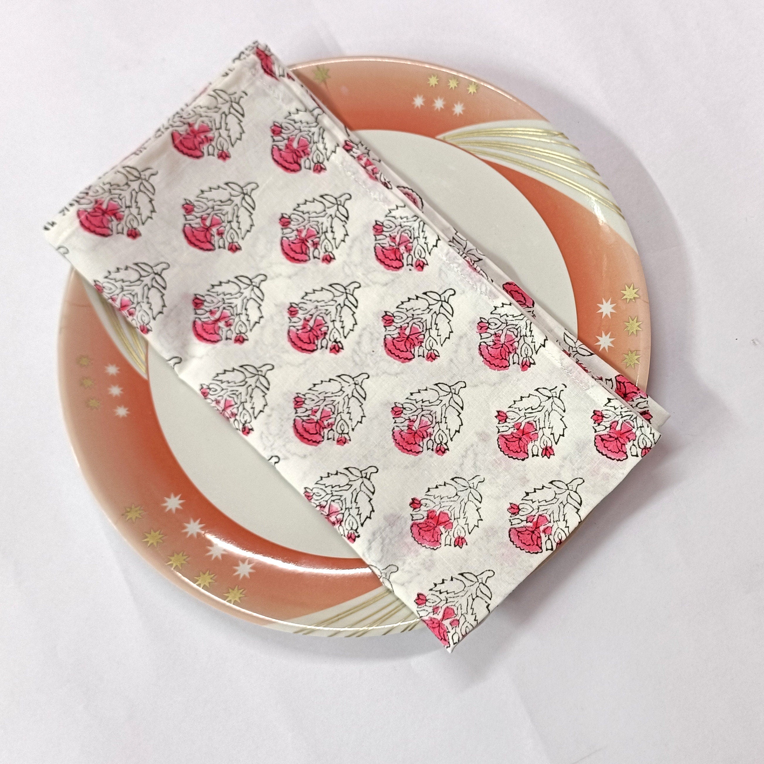 Cotton Napkins Set | Reusable Cloth Napkins | Dinner Table Decor | Eco Friendly Table Linen | Farmhouse Kitchen Napkins | Handmade Gift
