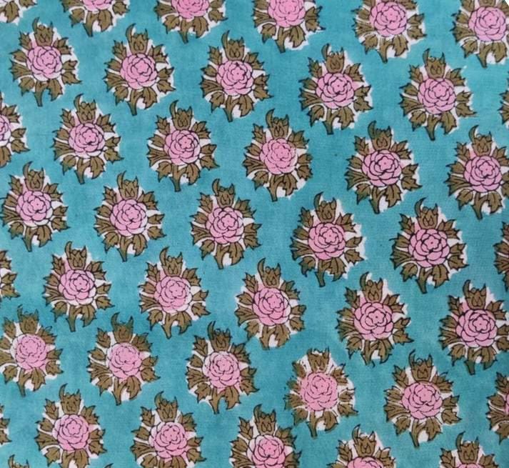 Flower Cotton Print Fabric, Floral 100% Cotton Quilting Fabric By The Yard, Fabric For Dress Making Fabric Pillow, Personlized Women's Dress