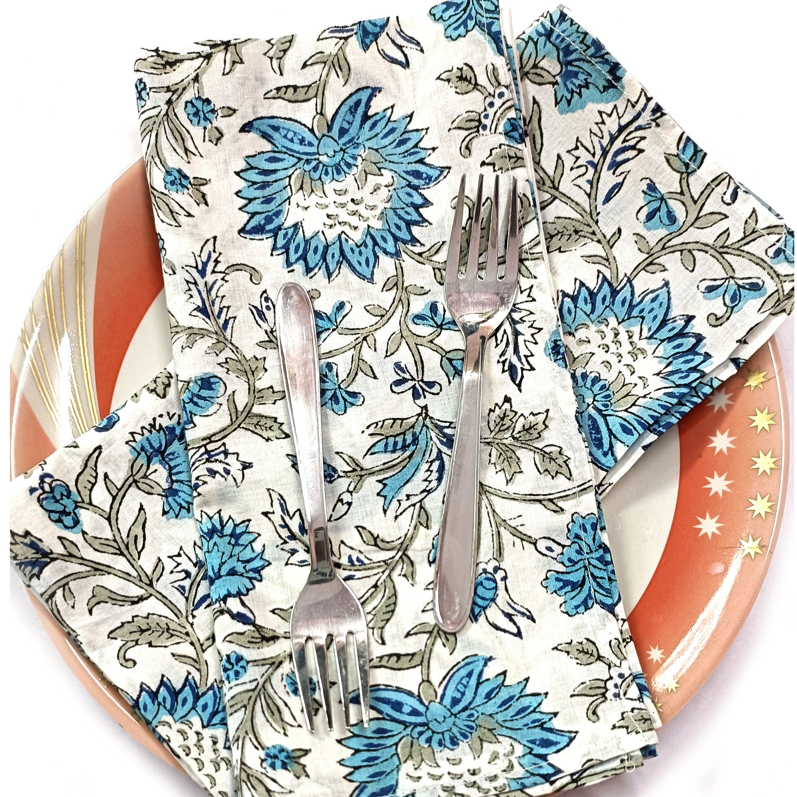 Cotton Napkins Set | Reusable Cloth Napkins | Dinner Table Decor | Eco Friendly Table Linen | Farmhouse Kitchen Napkins | Handmade Gift