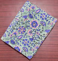 Green Floral Cotton Fabric by Yard, Blue Pink Flower Print Material, Soft Indian Block Print Cotton for Dress, Quilting, Craft Sewing Fabric