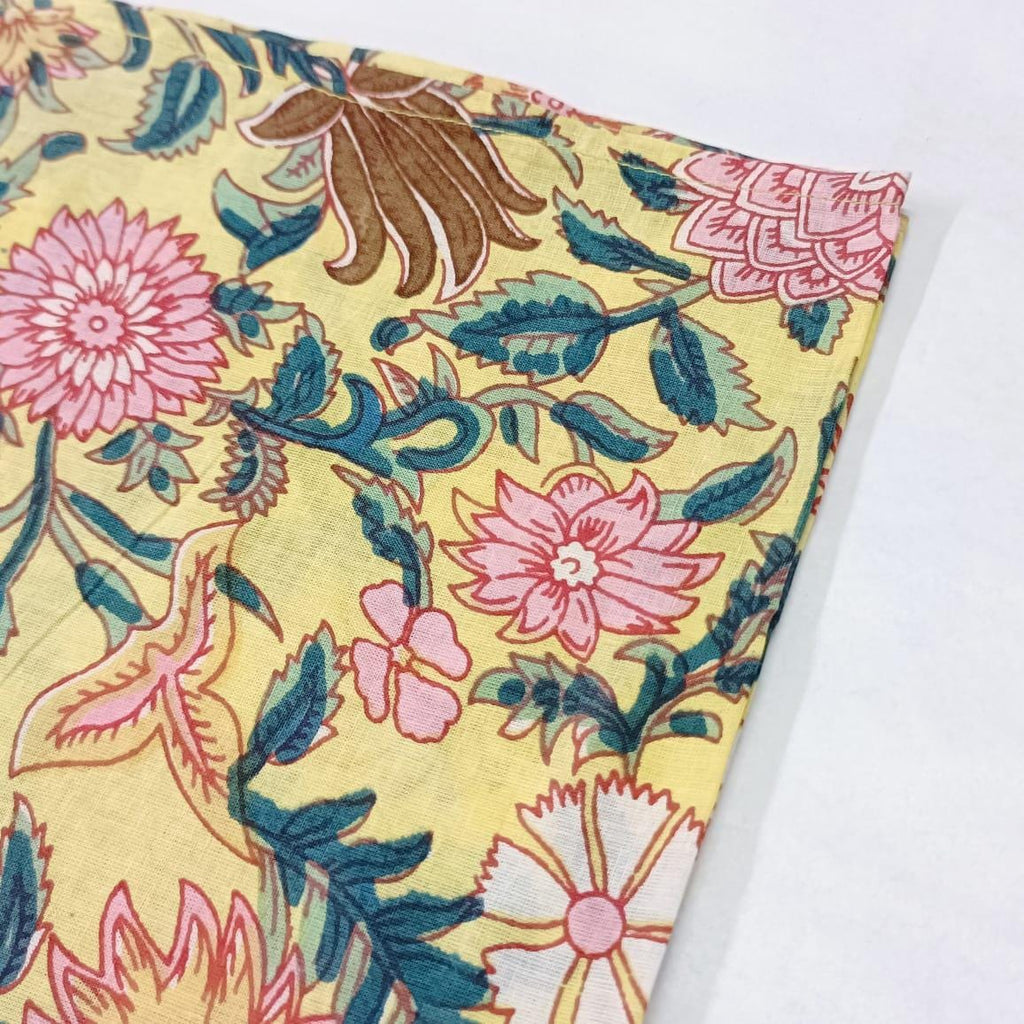 Hand Block Printed Organic Cotton Napkins - Eco-Friendly Table Decor, Set of 4