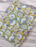 Multi Color Desinger Fabric, Hand Block Print Fabric, Floral 100% Cotton Fabric By The Yard, Fabric for Dress Making, Sewing Fabric, Napkins