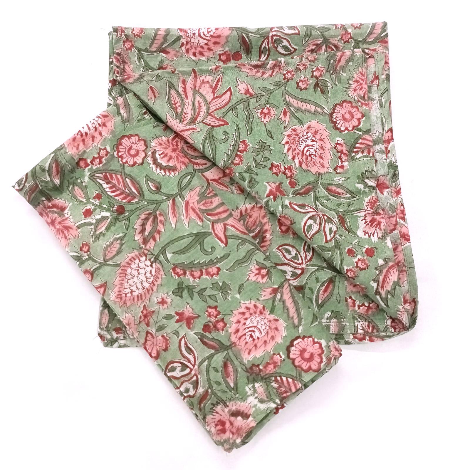 cotton dinner napkin, cloth napkins, hand printed napkins. personalized gifts, wedding napkins, flower printed napkin, cocktail napkins