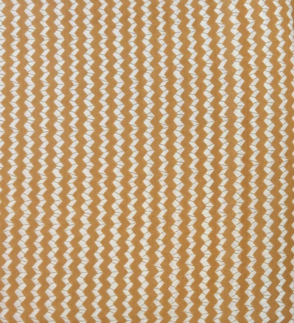 Mustard Zigzag Cotton Fabric, Geometric Chevron Print Fabric, Modern Boho Fabric by Yard, Quilting Sewing Craft Fabric, Soft Cotton Material