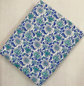 Indian Hand Block Print Fabric, Floral 100% Cotton Quilting Fabric By The Yard, Dressmaking Fabric, Loose Running Fabric, Christmas Fabric