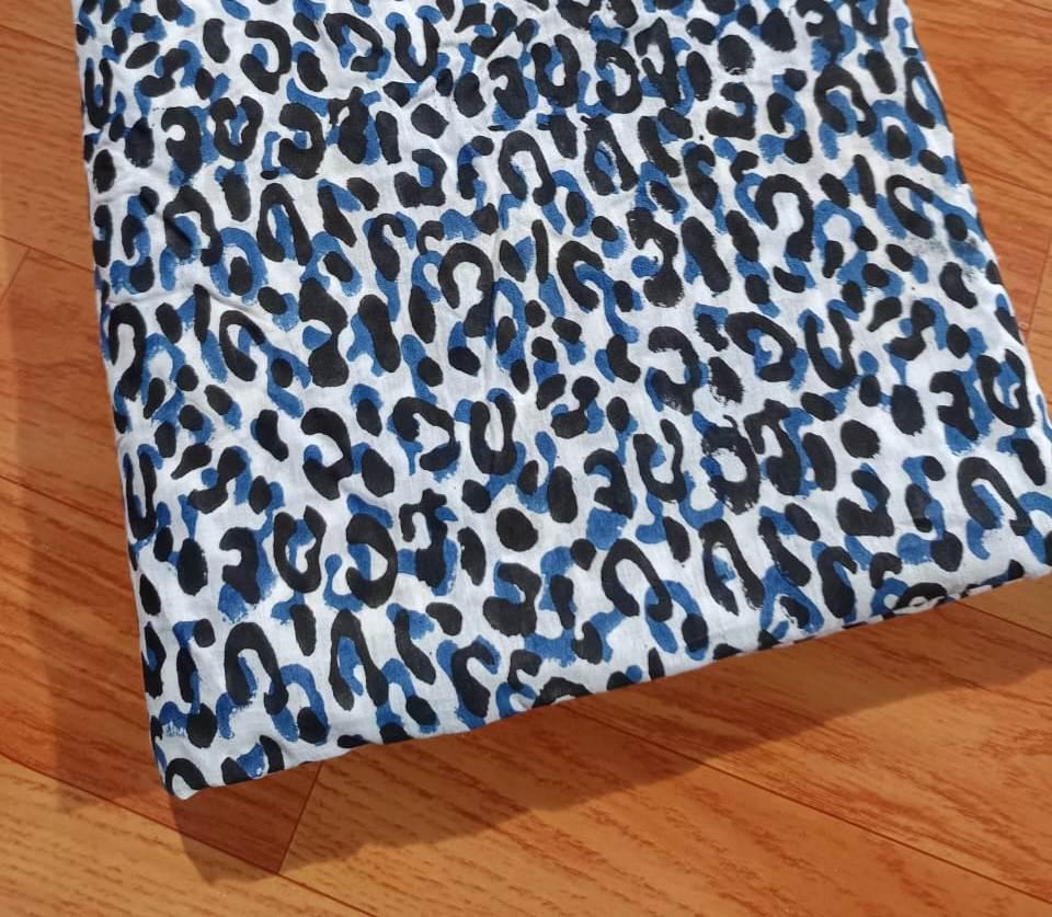 Soft Cotton, Indian Hand Block Print Fabric, Floral 100% Cotton Fabric By The Yard, Fabric for Loose Running, Dress Making, Textile Fabric