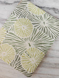 Soft Green Color Botanical Fabric, Abstract Leaf Sunburst Print, Sage Green Modern Floral Fabric, Minimalist Nature Pattern Sewing Fabric