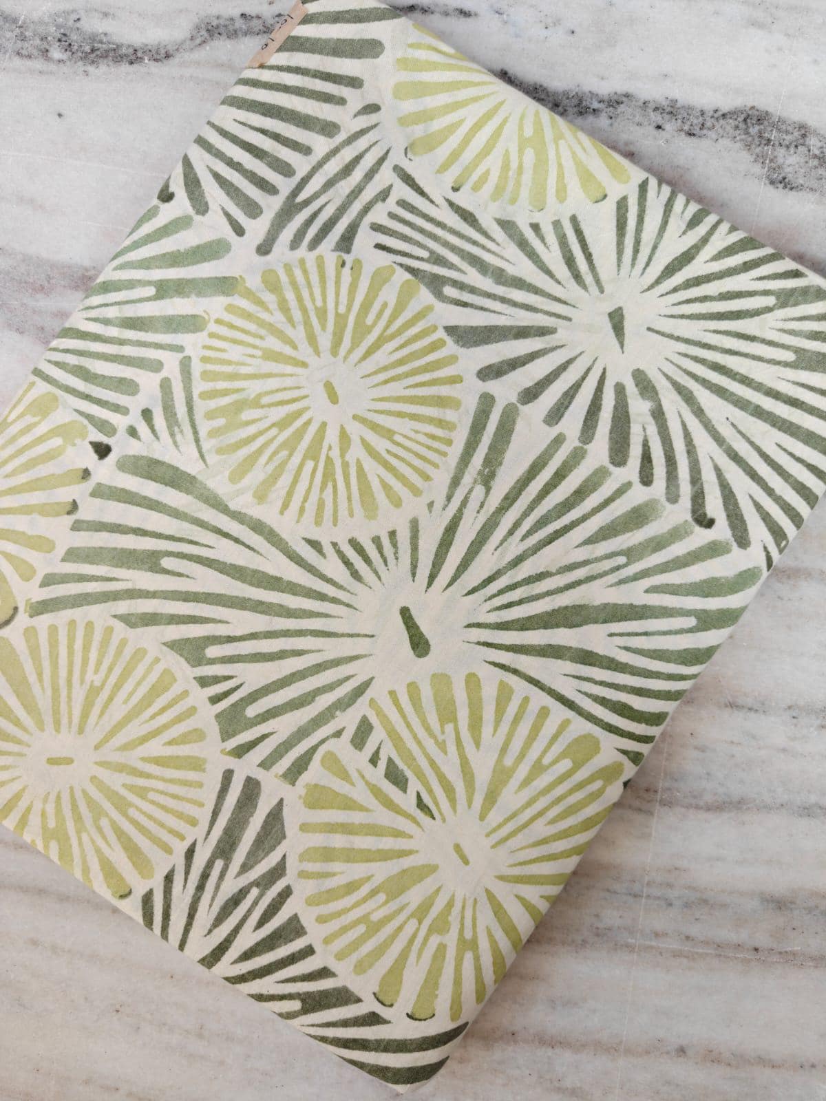 Soft Green Color Botanical Fabric, Abstract Leaf Sunburst Print, Sage Green Modern Floral Fabric, Minimalist Nature Pattern Sewing Fabric
