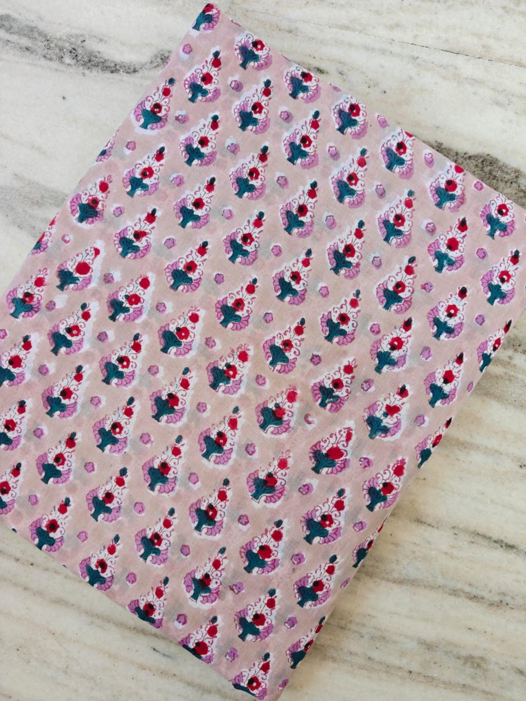 Pink Floral Cotton Fabric by the Yard, Small Scale Vintage Flower Print, Quilting Fabric, Craft Sewing Material, Soft Cotton Textile Napkins