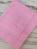 Pink Gingham Cotton Fabric, Small Checkered Fabric by Yard, Soft Cotton Cloth Sewing, Quilting Fabric, Dressmaking, Baby Fabric Craft Fabric