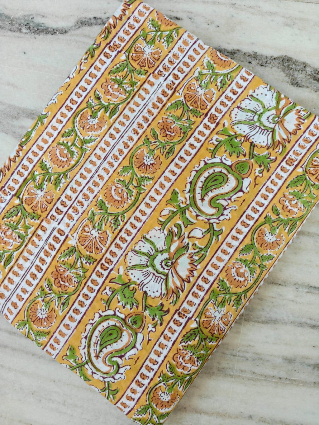 Indian Hand Block Print Fabric, Floral 100% Cotton Quilting Fabric By The Yard, Fabric For Dress Making, Loose Running Fabric, Napkin Fabric