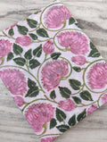 Indian Hand Block Print Fabric, Floral 100% Cotton Quilting Fabric By The Yard, Handmade Fabric, Loose Running Fabric, Textile Fabric, Gifts