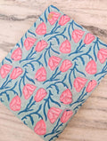 Indian Hand Block Print Fabric, Floral 100% Cotton Quilting Fabric By The Yard, Fabric For Dress Making, Loose Running Fabric, Napkin Fabric
