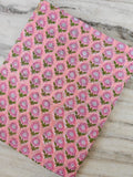 Pink Floral Cotton Fabric, Hand Block Print Fabric, Indian Buti Print Cotton, Soft Lightweight Fabric for Dressmaking, Quilting & Crafts