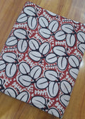 Red White Cotton Fabric, Abstract Leaf Print Fabric, Hand Block Style Fabric, Indian Cotton Fabric, Sewing Craft Fabric Upholstery Fabric