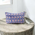 Quilted Floral Pouch | Handmade Zipper Bag with Tassel | Small Cosmetic Bag | Travel Makeup Pouch | Gift for Her | Personalised Gifts