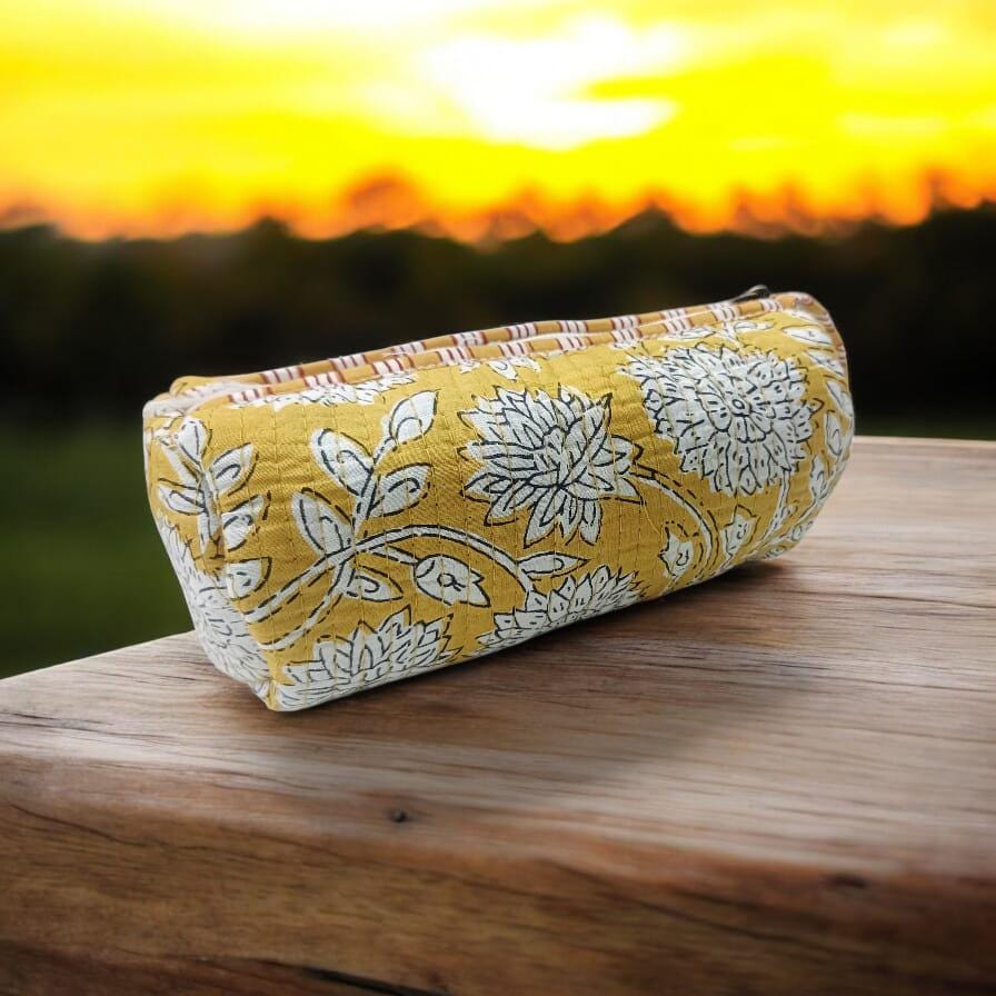 Personalized cotton pencil pouch, cotton pencil pouch zipper, pencil case, Small cotton pencil case, cotton pen bag, Gift For Her, Christmas