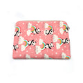 Quilted Laptop Sleeve, Cute Panda Laptop Bag, Cotton Padded Laptop Case, Rainbow Print Laptop Cover, Handmade Laptop Sleeve, Macbook Sleeve
