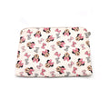 Quilted Laptop Sleeve, Cute Bow Print Laptop Bag, Padded Cotton Laptop Case, Handmade Laptop Cover, Girly Laptop Sleeve, Macbook Sleeve