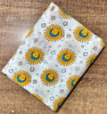 Sun and Moon Celestial Cotton Fabric, Astrology Print Fabric by Yard, Boho Cosmic Star Pattern, Quilting Sewing Craft Material, Loose Fabric