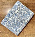 Blue Floral Hand Block Print Cotton Fabric, Indian Cotton Fabric, Floral Printed Cotton Cloth for Sewing, Quilting, Fabri For Dress Making