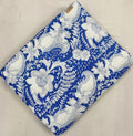 Blue White Floral Cotton Fabric, Hand Block Print Fabric by Yard, Indian Sanganeri Fabric, Soft Dressmaking Fabric, Quilting Craft Textile