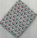 Light Blue Floral Cotton Fabric by Yard, Pink Flower Block Print Fabric, Indian Hand Block Cotton, Boho Dressmaking Quilting & Craft Fabric