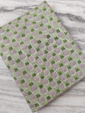 Green Pineapple Print Cotton Fabric, Hand Block Print Fabric, Tropical Fruit Fabric, Indian Cotton Yardage, Quilting Sewing Craft Fabric