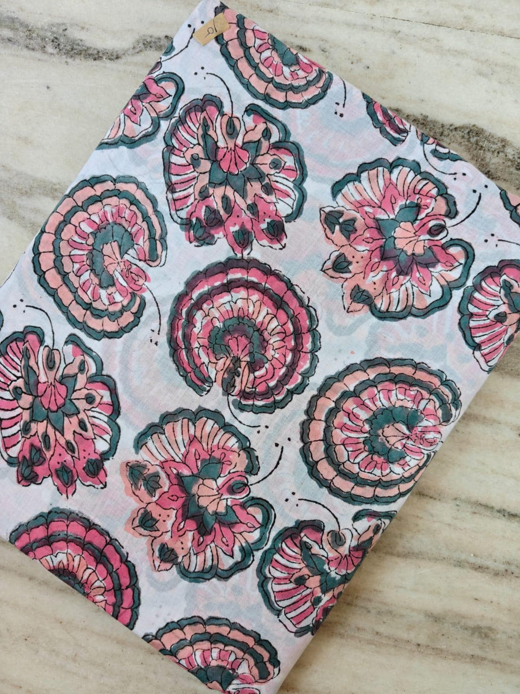 Indian Hand Block Print Cotton Fabric By Yard, Pink Floral Fabric, Soft Sewing Fabric, Quilting Material, Sanganeri Cotton Textile, Napkins