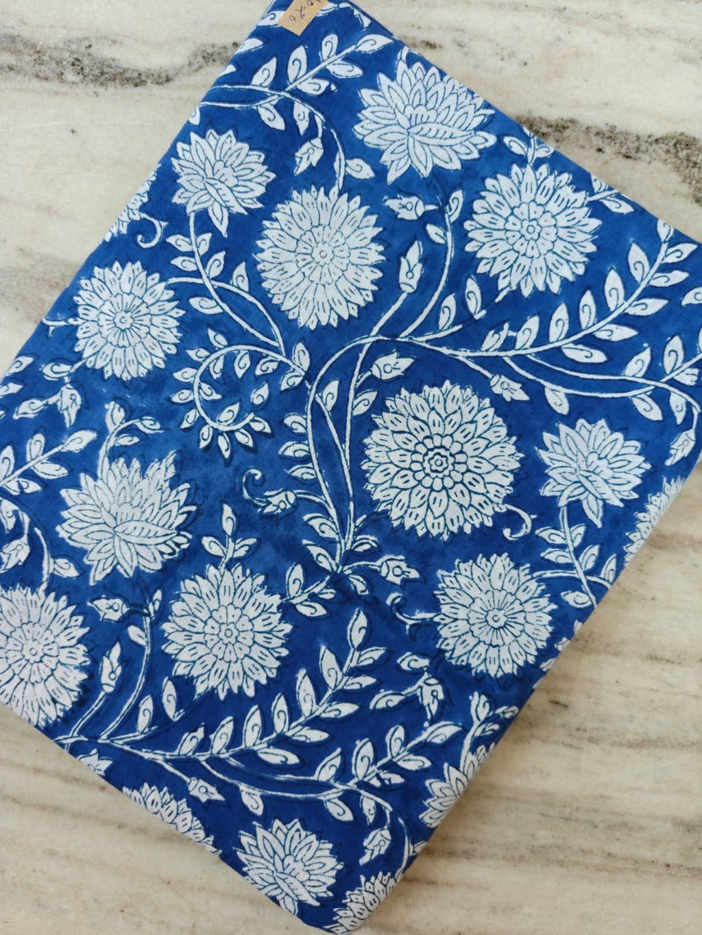 Blue White Color Indian Hand Block Print Fabric, 100% Cotton Quilting Fabric By The Yard, Dressmaking Fabric, Napkins Fabric, Loose Fabric