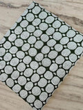 Dark Green Polka Dot Cotton Fabric, Hand Block Print Fabric, Geometric Circle Print, Indian Cotton Yardage, Quilting Sewing Craft Fabric