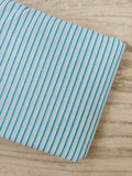 Blue Stripe Cotton Fabric by Yard, Soft Striped Cotton Fabric for Sewing, Quilting Fabric, Blue White Cotton Dressmaking Fabric, Napkins