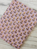Hand Block Print Cotton Fabric by Yard, Pink Floral Cotton Fabric, Indian Handmade Cotton Textile, Soft Lightweight Fabric for Dress making