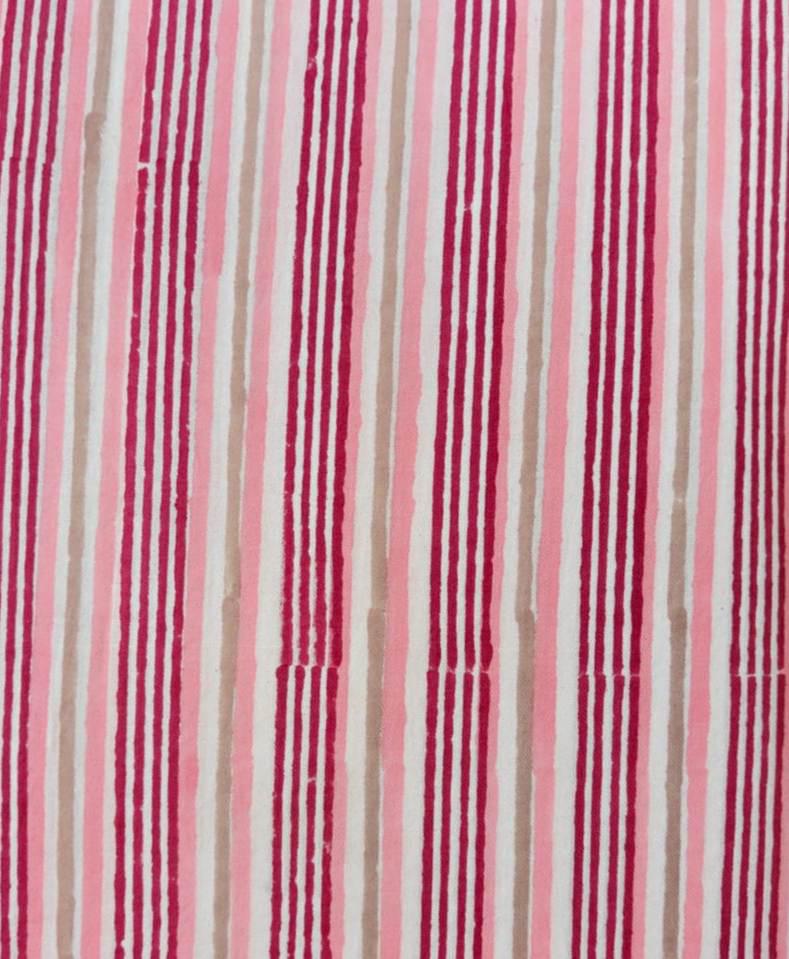 Pink Striped Cotton Fabric, Soft Quilting Fabric by the Yard, Modern Stripe Craft Sewing Material, Quilting & Apparel Fabric, Napkins