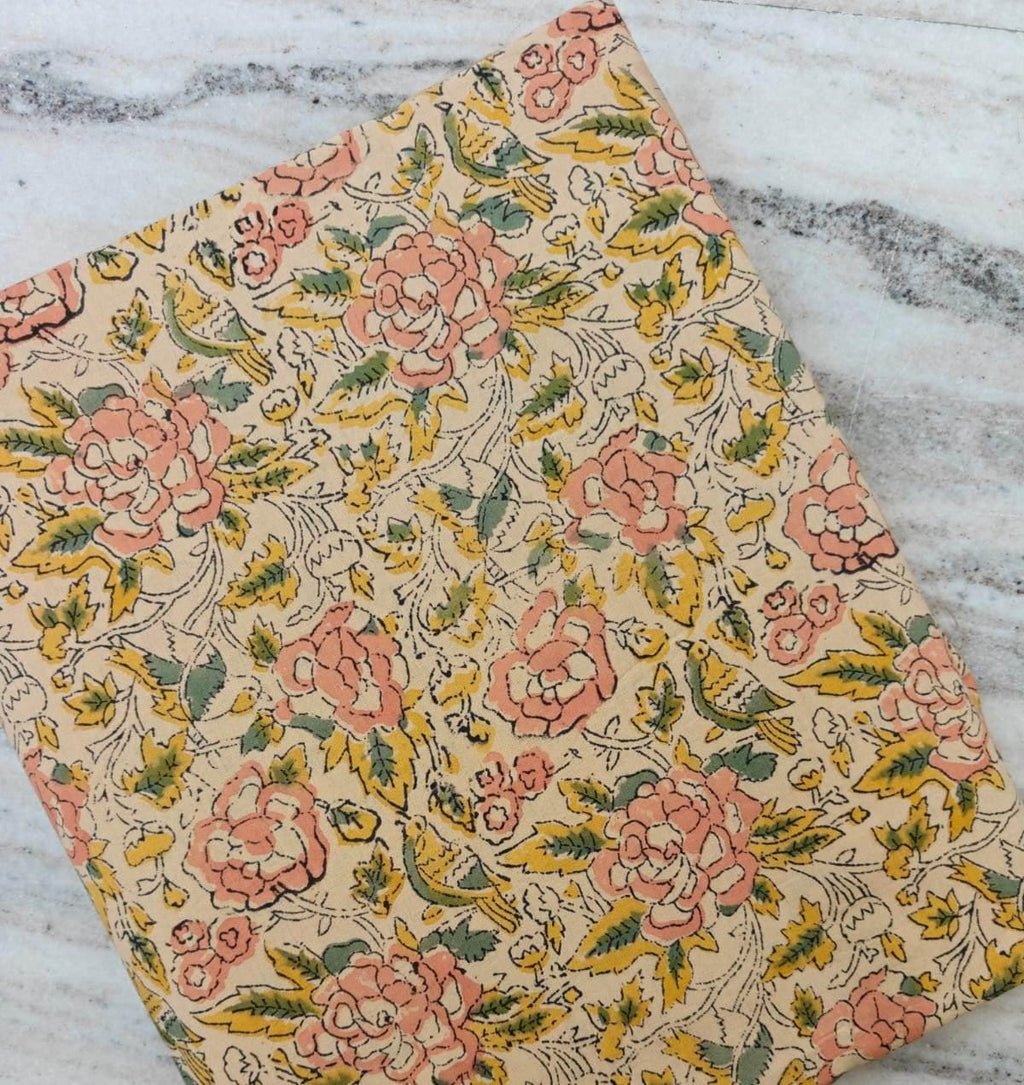 Vintage Floral Cotton Fabric by the Yard, Soft Pink Rose Print Cotton Fabric, Floral Fabric, Sewing Craft Fabric, Handmade Apparel Material