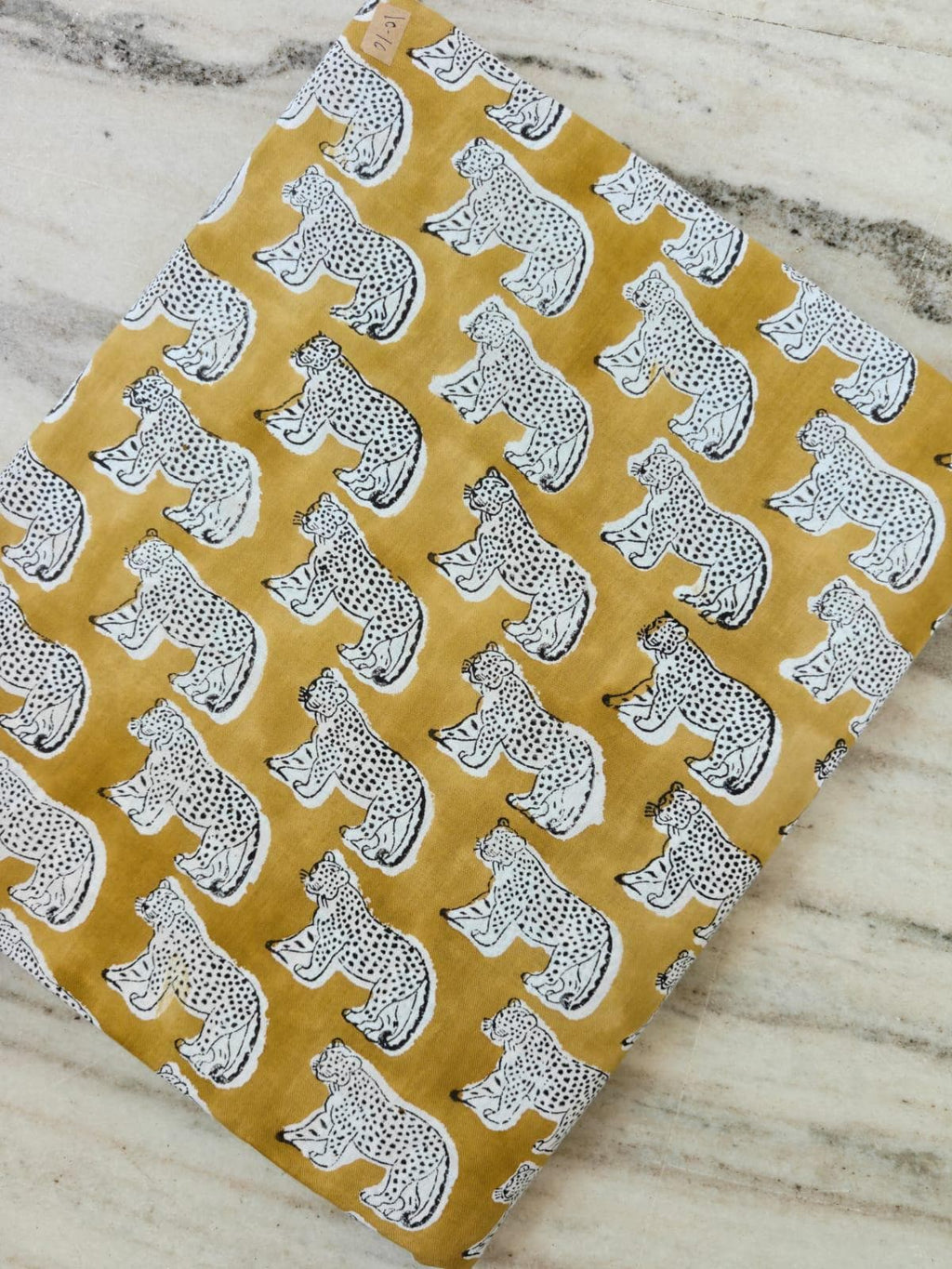 Leopard Print Cotton Fabric by the Yard, Mustard Yellow Animal Print Fabric, Safari Cotton Fabric, Jungle Wildlife Quilting Sewing Fabric