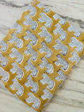 Leopard Print Cotton Fabric by the Yard, Mustard Yellow Animal Print Fabric, Safari Cotton Fabric, Jungle Wildlife Quilting Sewing Fabric