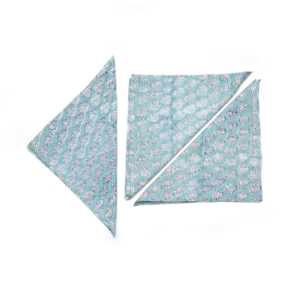 Aqua Blue Cotton Dinner Napkins Set, Reusable Cloth Napkins, Table Linen Decor, Eco Friendly Wedding Napkins, Kitchen Table Linens, Set of 4