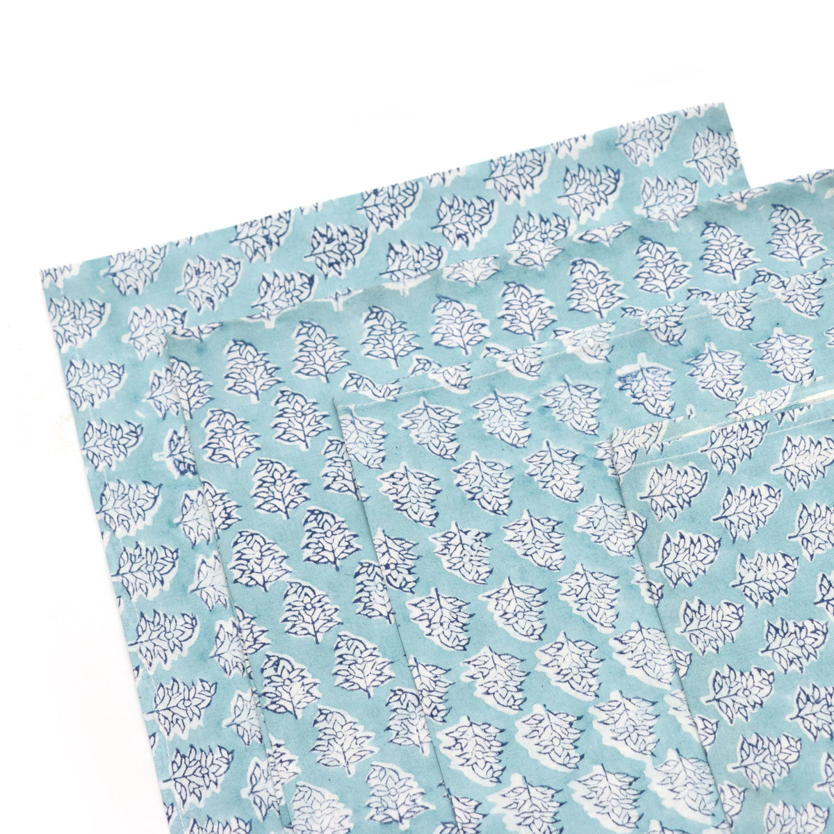 Aqua Blue Cotton Dinner Napkins Set, Reusable Cloth Napkins, Table Linen Decor, Eco Friendly Wedding Napkins, Kitchen Table Linens, Set of 4