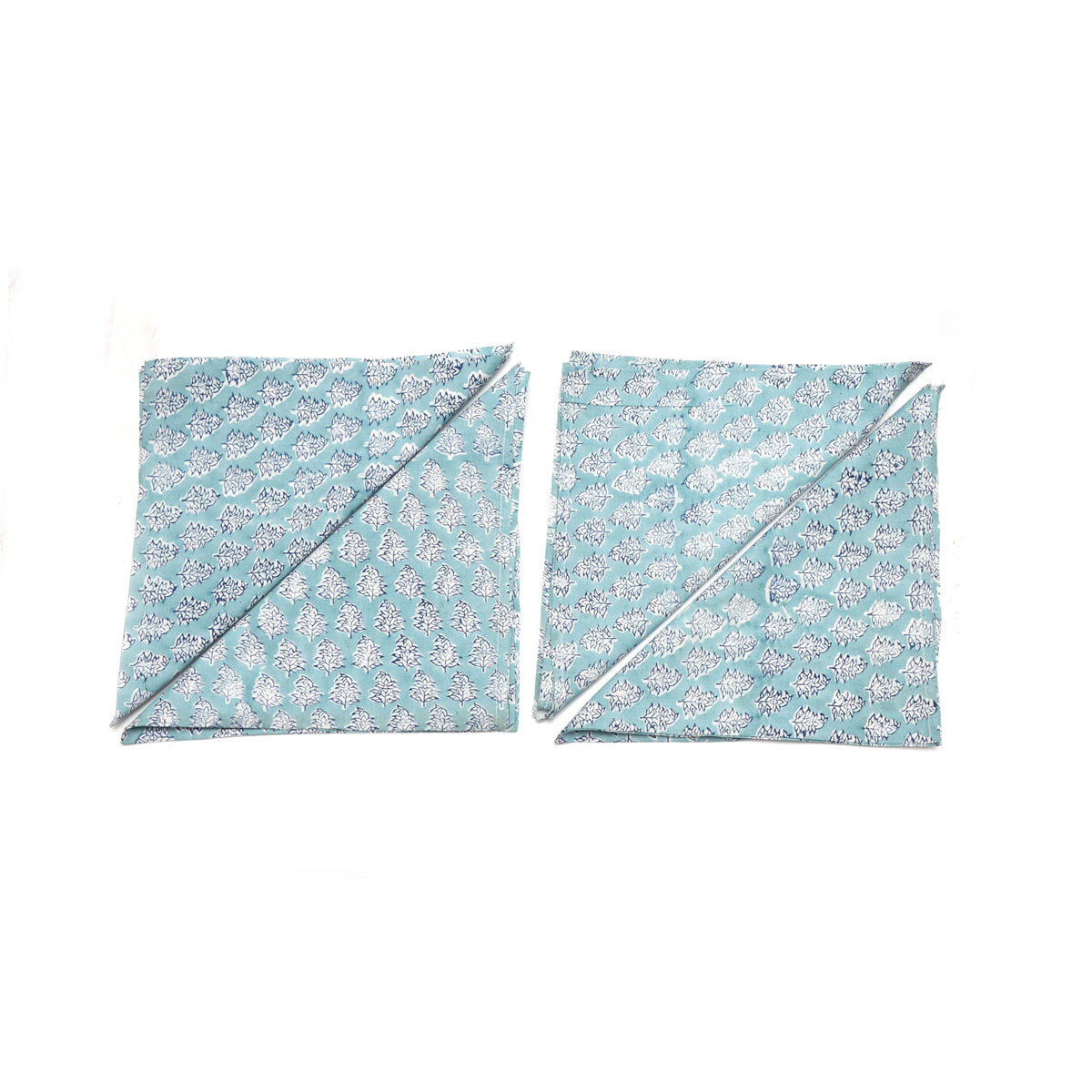 Aqua Blue Cotton Dinner Napkins Set, Reusable Cloth Napkins, Table Linen Decor, Eco Friendly Wedding Napkins, Kitchen Table Linens, Set of 4