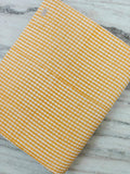 Yellow Gingham Cotton Fabric by the Yard, Mustard Check Cotton Fabric, Buffalo Check Fabric, Plaid Cotton, Quilting Fabric, Sewing Fabric