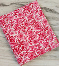 Pink Floral Cotton Fabric by the Yard, Indian Hand Block Print Fabric, Quilting Fabric, Dressmaking, Craft Fabric, Home Decor Textile Fabric