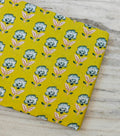Yellow Floral Cotton Fabric by Yard, Indian Hand Block Print Fabric, Soft Quilting Fabric, Sewing Fabric Dress Fabric, Craft Textile Fabric