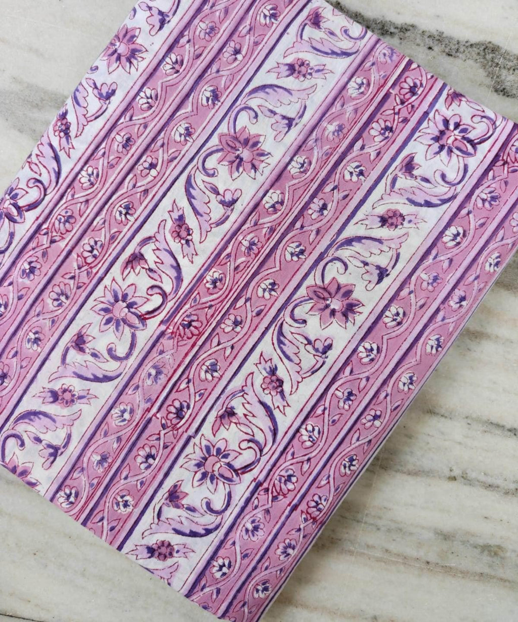 Pink Color Indian Hand Block Print Fabric, Floral 100% Cotton Quilting Fabric By The Yard, Dressmaking Fabric, Napkins Fabric, Loose Fabric