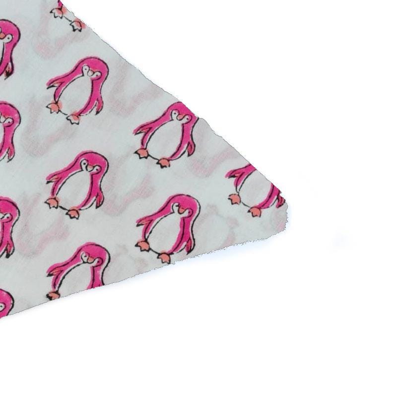 Pink Penguin Cushion Cover | Cute Penguin Throw Pillow Cover | Animal Print Pillow Case | Cotton Decorative Cushion Cover | Kids Room Decor