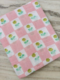 Pink Floral Cotton Fabric by the Yard, Cute Flower Stripe Print Fabric, Soft Cotton Fabric for Quilting, Sewing, Baby Crafts & Dress Fabric