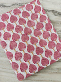 Pink Seashell Cotton Fabric Ocean Shell Print Fabric Beach Theme Fabric Nautical Fabric by Yard Coastal Decor Textile Summer Sewing Fabric