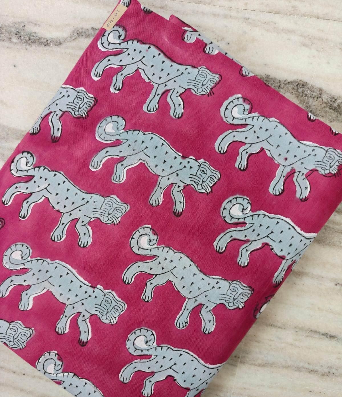 Pink Cotton Fabric with Gray Leopard Print, Animal Print Fabric, Pink Quilting Fabric, Sewing Fabric by the Yard, Cotton Craft Fabric