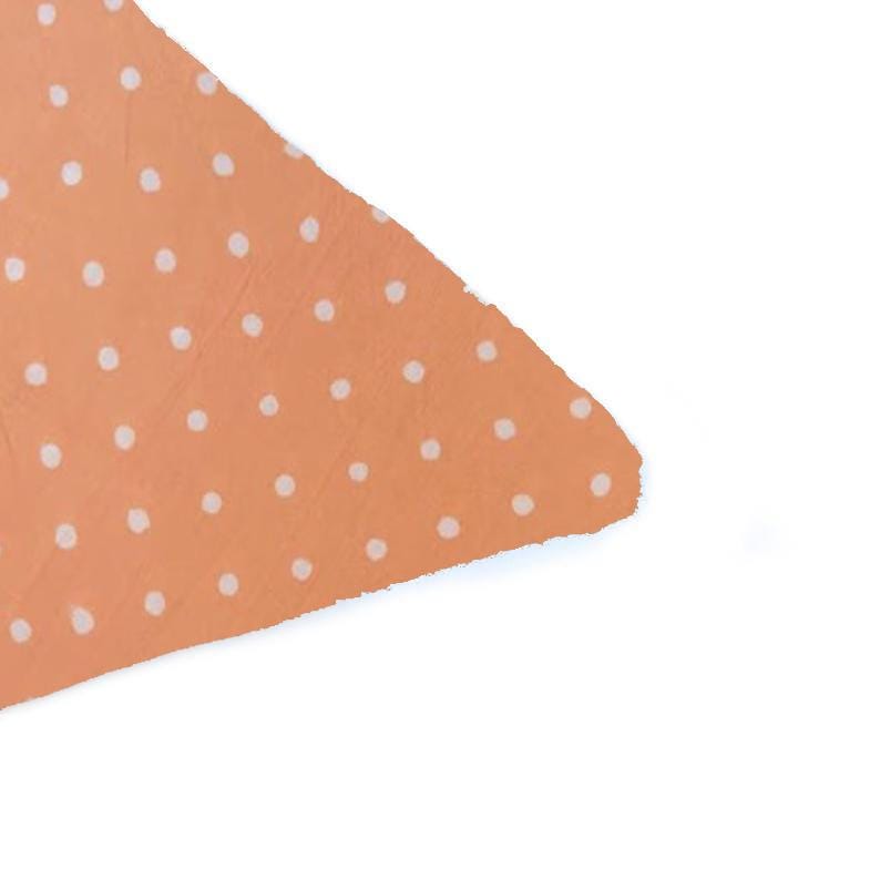 Peach Polka Dot Cushion Cover, White Dot Cotton Pillow Cover, Cute Minimalist Throw Pillow, Modern Boho Home Decor, Handmade Pillow Case